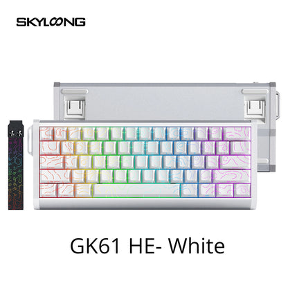 SKYLOONG GK61/GK68 HE Magnetic Keyboard Aluminum Case 8000hz RT0.01mm Rapid Trigger PBT Keycap RGB Backlit Wired Gaming Keyboard