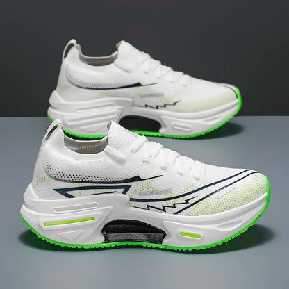Unisex Sports Shoes Trendy Breathable Mesh Soft Sole Shock-absorbing Wear-resistant Teenagers Professional Running Shoes for Men