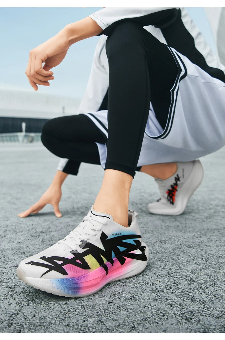 Men's Running Shoes Outdoor Mesh Luxury shoes Couple Off-road Sneakers Cushioning Breathable Trainer Shoes Race Non-Slip Fashion