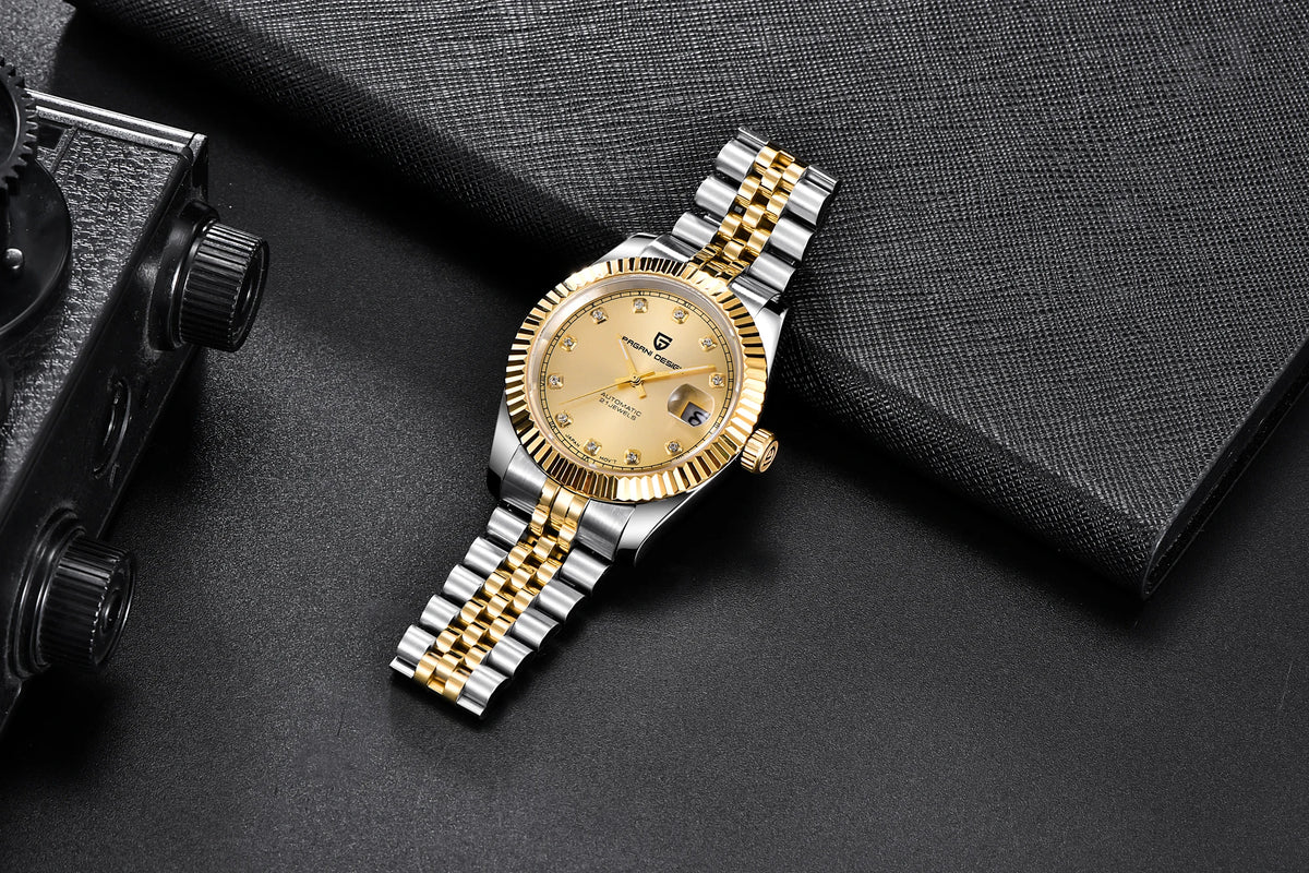 2026 New PAGANI DESIGN Watches Luxury Gold And Silver Mechanical Watches For Men Stainless Steel Sapphire Mirror Automatic Watch