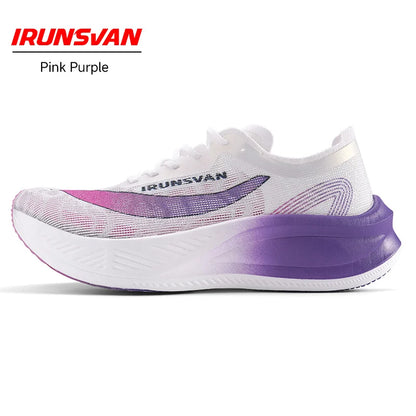 IRUNSVAN carbon plate marathon running shoes professional stable support shock absorption ultra light rebound sports shoes