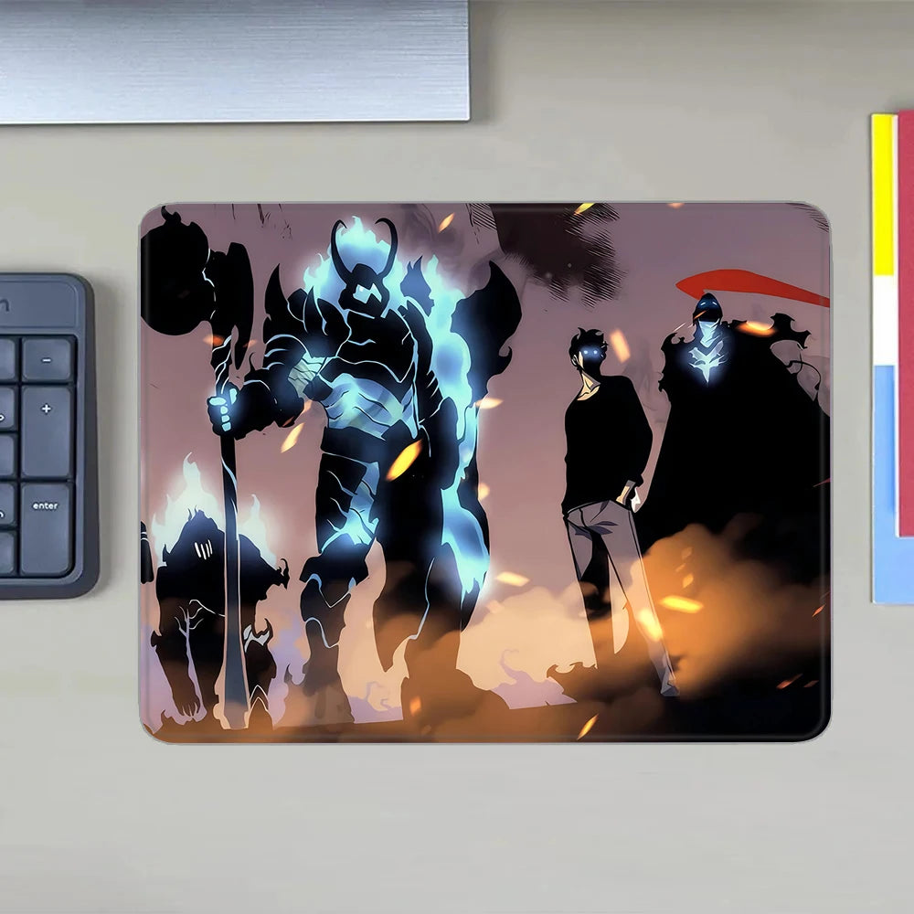 Oblíbená herní podložka pod myš s motivem komiksu Solo Leveling, XS malá podložka pod myš pro PC hráče, dekorace na stůl, kancelářská podložka pod myš, deskmat, kobereček