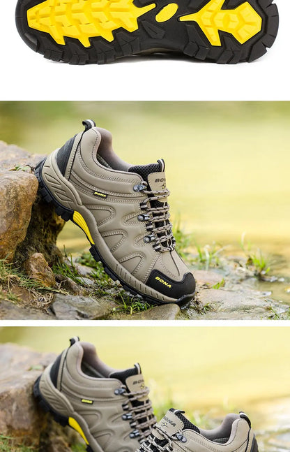 BONA New Arrival Classics Style Men Hiking Shoes Lace Up Men Sport Shoes Outdoor Jogging Trekking Sneakers