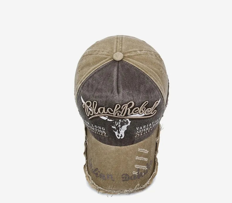 New Cool Fashion Men Washed Cotton Baseball Cap Retro Four Seasons Male Outdoor Sport Cap Hat For Men Accessory