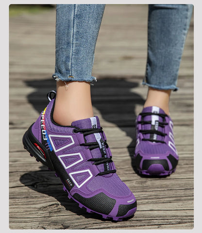 Women's Hiking Shoes Waterproof Outdoor Sports Shoes Women's Walking Travel Sports Shoes Bicycle Sports Shoes Running Shoes