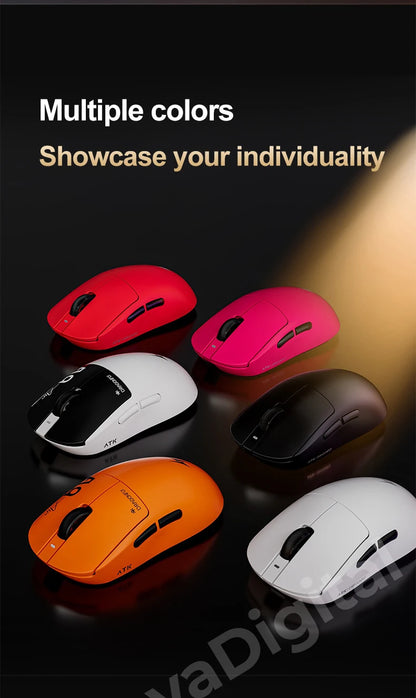 Mouse da gaming wireless ATK Dragonfly A9 Ultimate A9 Air PAW3950 ultraleggero ergonomico e-sport per gamer FPS CSGO A9 Ultra