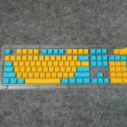 Good Pbt Oem Keycaps 61/87/104keys Custom RGB Player Backlit Double Shot Keycaps Gaming Accessories Ergonomic Teclado Pink/Black