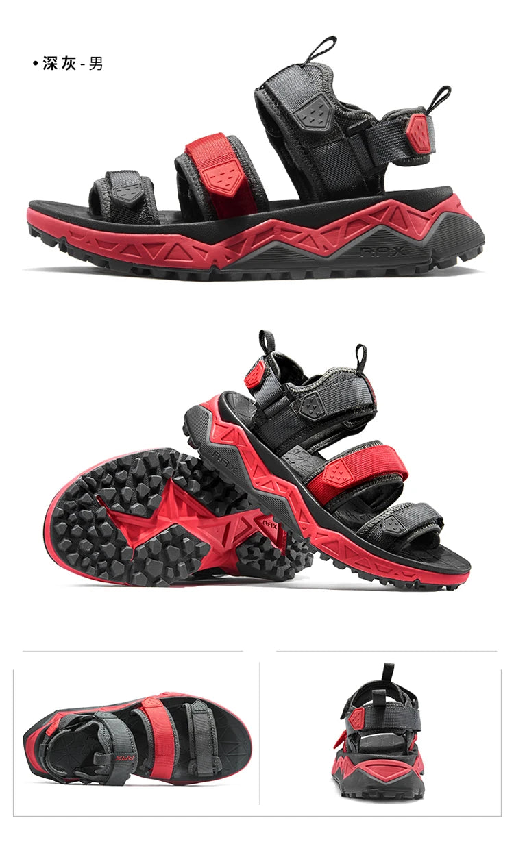 Rax Men's Hiking Shoes Breathable Lightweight Outdoor Sports Sandals Shoes Men Beach Sneakers Quick Drying Fishing Shoes Men 466