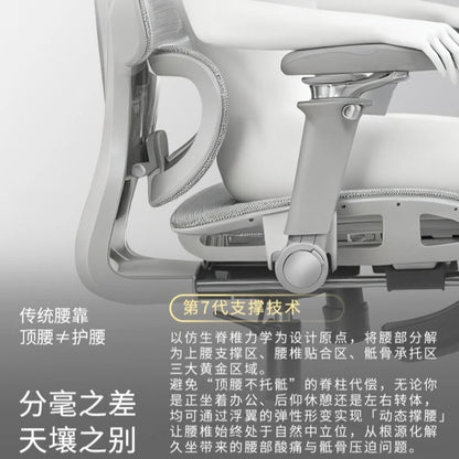 Ergonomic Office Chair with 10D Armrest, Adjustable Height Gaming Chair, Minimalist Computer Chair with Lumbar Support for Study & Work