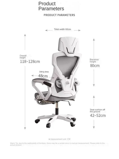 Ergonomic Computer Office Chair with Adjustable Height, Rotating Swivel Design, Comfortable Reclining Boss Chair for Home Office, Study & Gaming