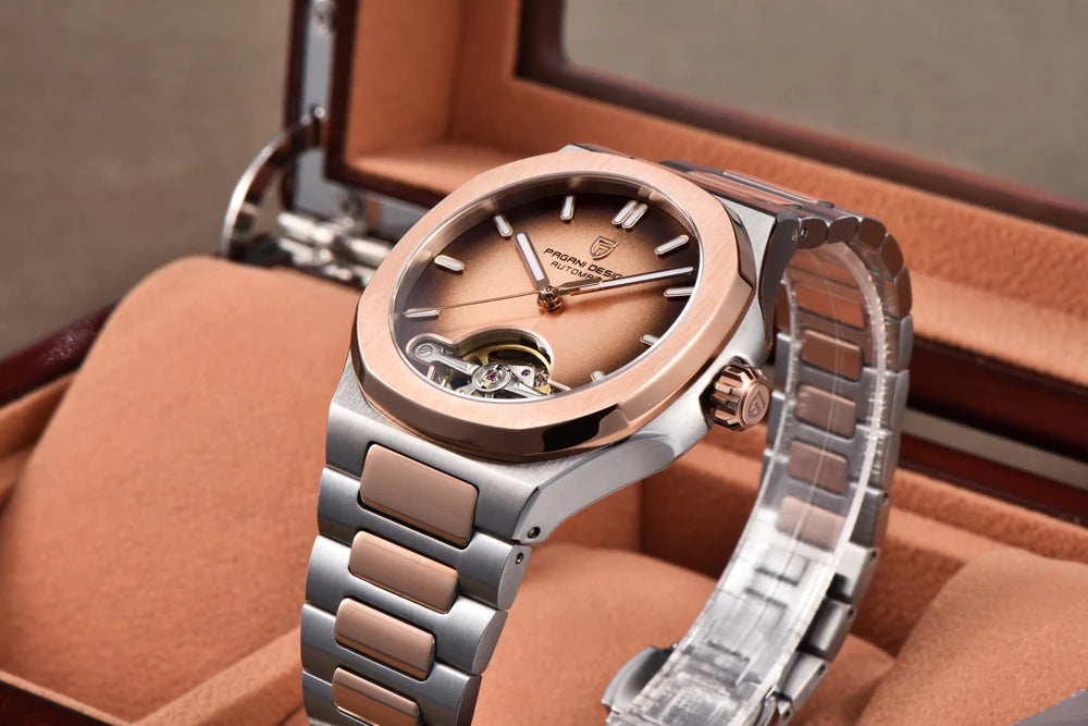 2026 New PAGANI DESIGN Skeleton Tourbillon Men's Watches Top Luxury Automatic Watch For Men Sporty elegant Mechanical Wristwatch