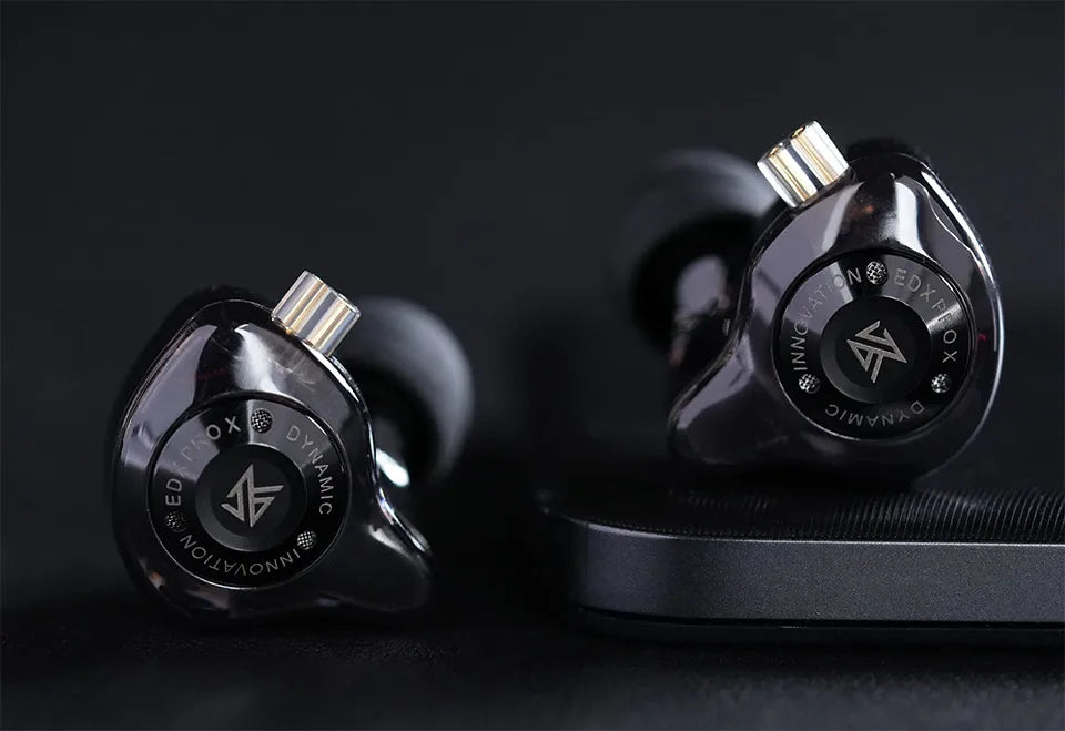 KZ EDX PRO X Wired Earphones HiFi Stereo Bass Earbuds with Detachable Cable, Gaming Sport In-Ear Headphones with Noise Isolation