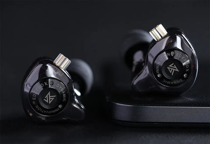 KZ EDX PRO X Wired Earphones HiFi Stereo Bass Earbuds with Detachable Cable, Gaming Sport In-Ear Headphones with Noise Isolation
