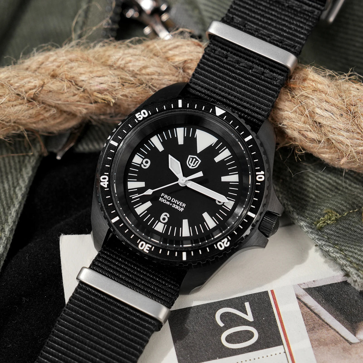 Watchdives WD1980 V3 38mm Men Watch Vintage VH31 Ronda 515 Sweep Seconds Quartz Movement Watches Luminous Sapphire Wristwatch