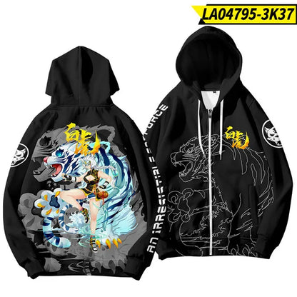 3D tištěné oblečení k čínskému novému roku – pánské mikiny s kapucí pro děti, módní mikina s motivem draka, cool streetwearový top