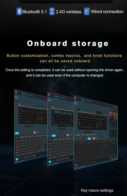 Teclado mecánico inalámbrico SKYLOONG GK104 Pro 100% personalizado, teclado con interruptores intercambiables en caliente de bajo ruido para PC gamer y accesorios de oficina
