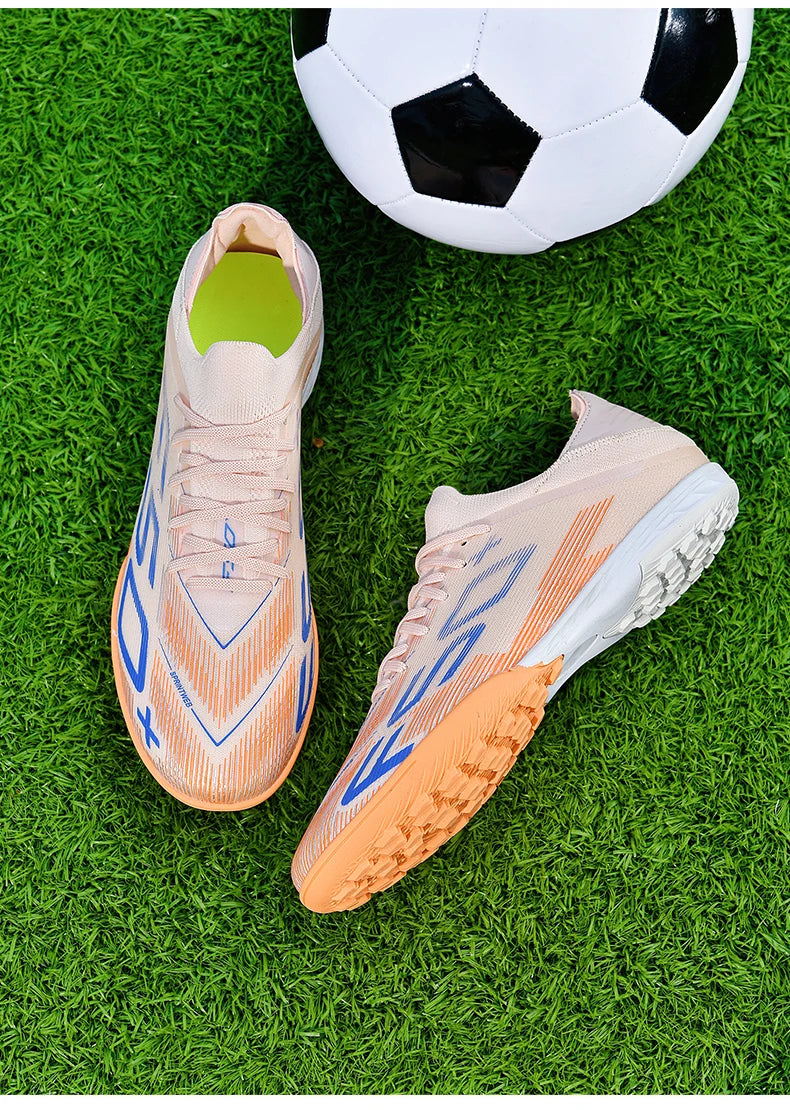 New Men Soccer Shoes High-quality Cleats Football Boots Sneakers Hot-selling Indoor Futsal Non-Slip Match Grass High-top Outdoor