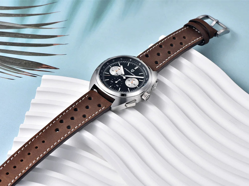 Pagani design2026fashion men's quartz watch top brand luxury sapphire VK63 men's chronograph all-steel diving relógios masculino