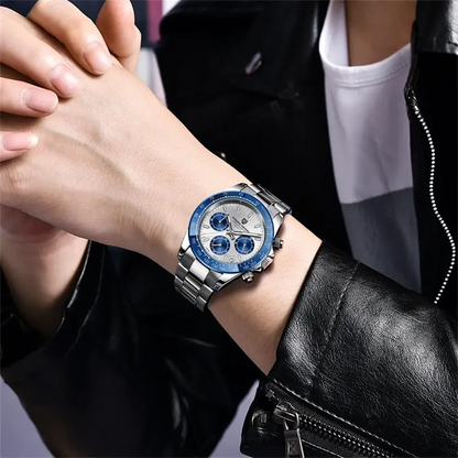 New PAGANI DESIGN PD1644 Luxury Men's Quartz Watch Automatic date Wristwatches Sport 100m Waterproof Chronograph Men Gift