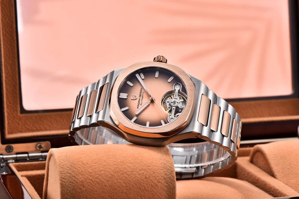 2026 New PAGANI DESIGN Skeleton Tourbillon Men's Watches Top Luxury Automatic Watch For Men Sporty elegant Mechanical Wristwatch