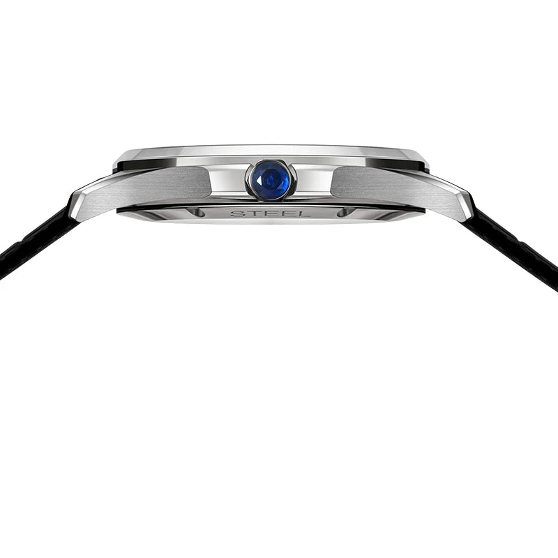 Automatikus mechanikus óra férfi acélból Case Shape: Kerek Case