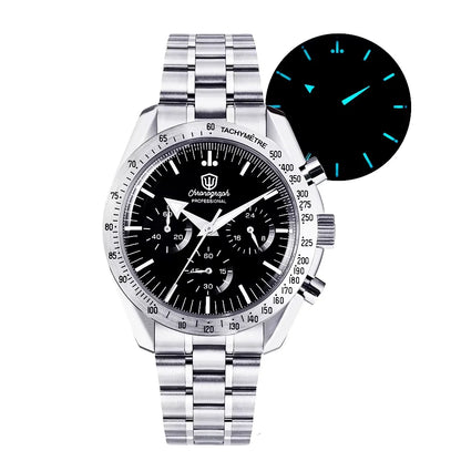 Watchdives New Wd1863 Quartz Men Watch VK63 Chronograph Bubble Sapphire Waterproof 39Mm Steel Top Brand Luxury Business Watch