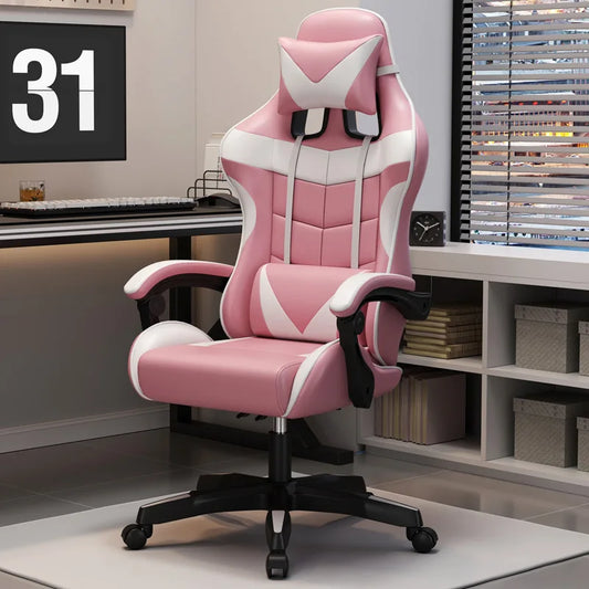 Ergonomic Office Chair Modern Gaming Chair with Rotatable Design, Comfortable Breathable Executive Desk Chair with Armrests for Home & Office