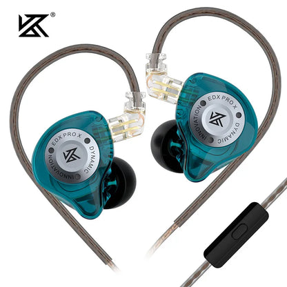 KZ EDX PRO X Wired Earphones HiFi Stereo Bass Earbuds with Detachable Cable, Gaming Sport In-Ear Headphones with Noise Isolation