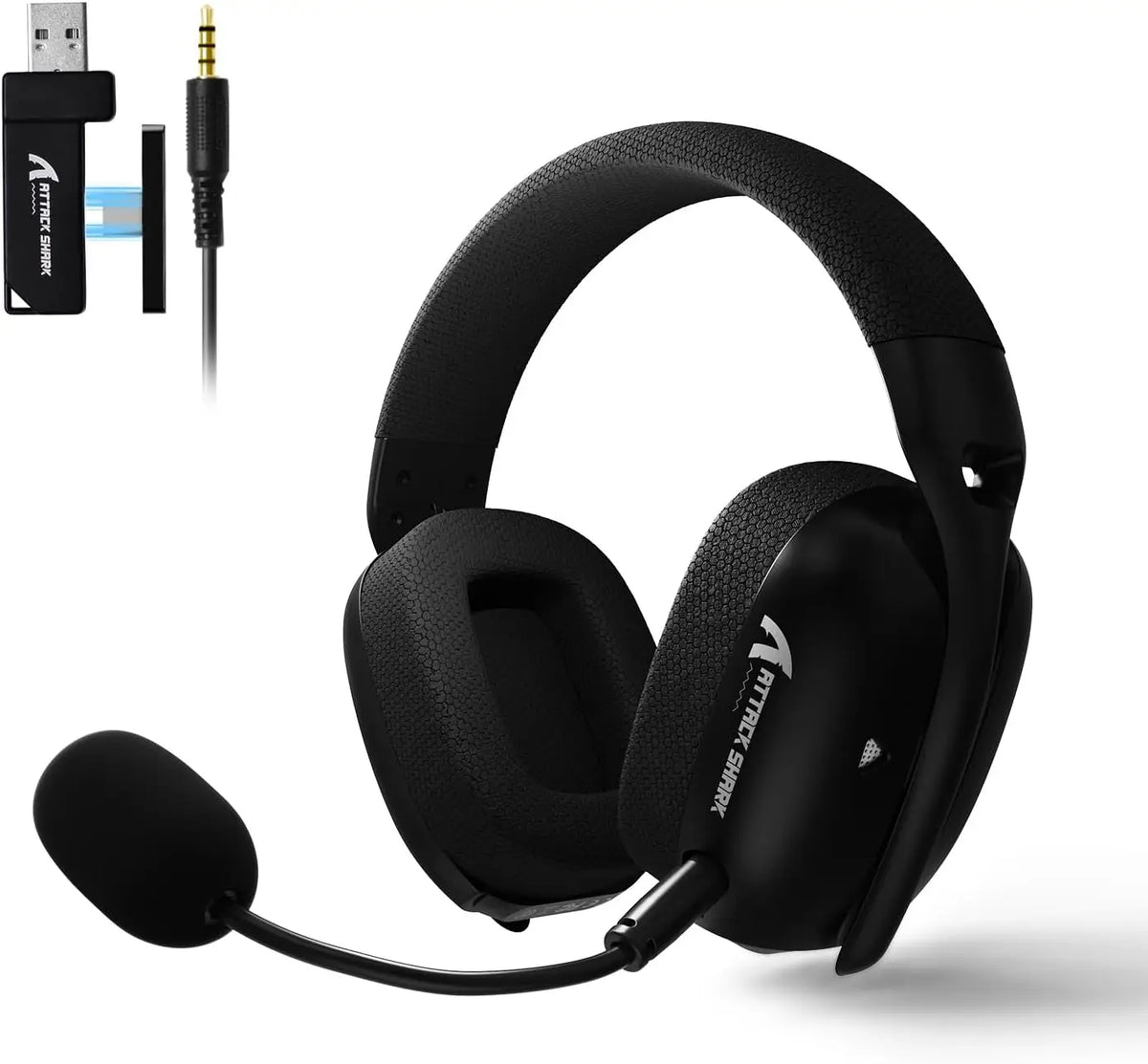 ATTACK SHARK L80PRO Wireless Gaming Headset Tri-Mode Bluetooth Gaming Headphones with Dual Microphone, Low Latency, Premium Gaming Audio
