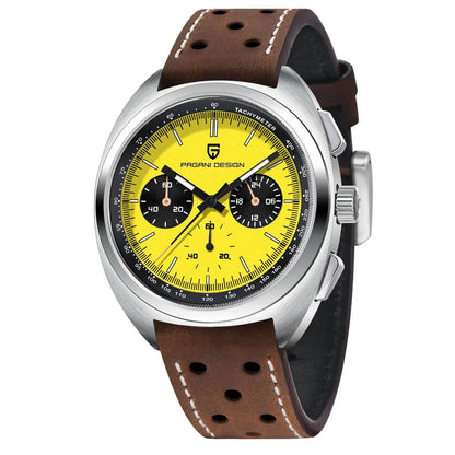 Pagani design2026fashion men's quartz watch top brand luxury sapphire VK63 men's chronograph all-steel diving relógios masculino