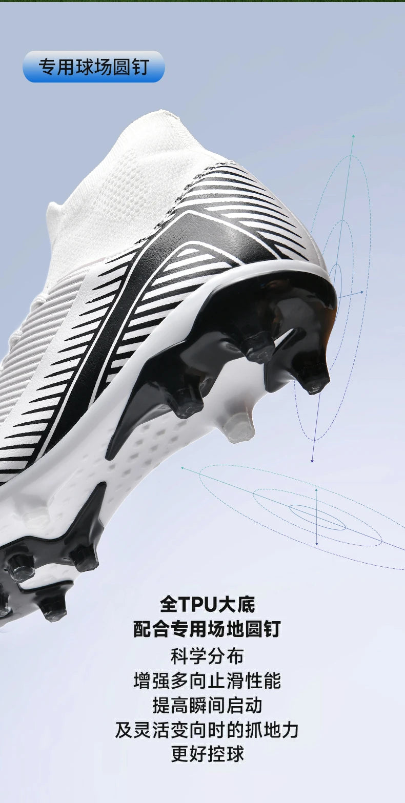 New Men Professional Soccer Shoes Non-slip Football Boots Unisex Breathable Futsal Sports New Cleats Drop Shipping Ultralight