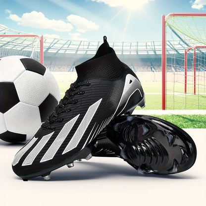 New Men Soccer Shoes Adult Non-Slip Football Boots Cleats Boys Ultralight Sport Sport Outdoor Comfortable Training Match Grass