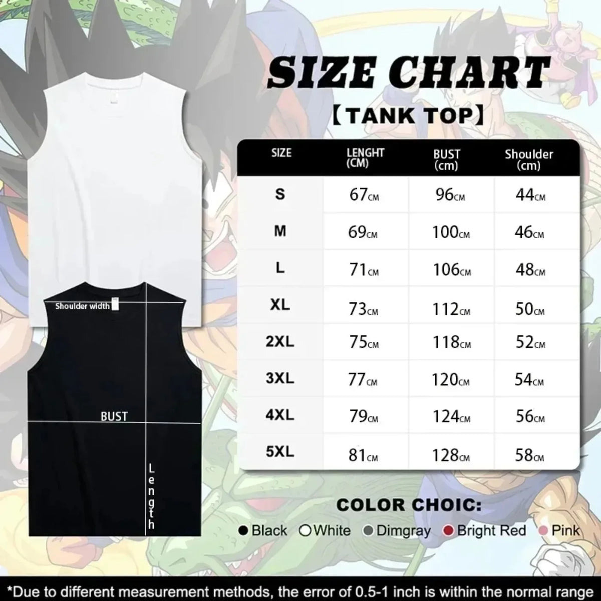 Anime Super Saiyan Son Goku Dragon Ball Gym New  Harajuku Summer Men Tank Top Fitness Oversized Casual Sports Sleeveless Tee Y2k