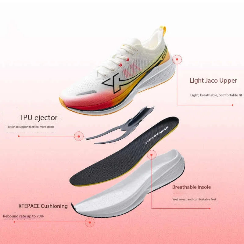 Xtep Five Speed 2.0 running shoes for men, autumn comfortable sports shoes, jogging cushioning sneakers 876319110001