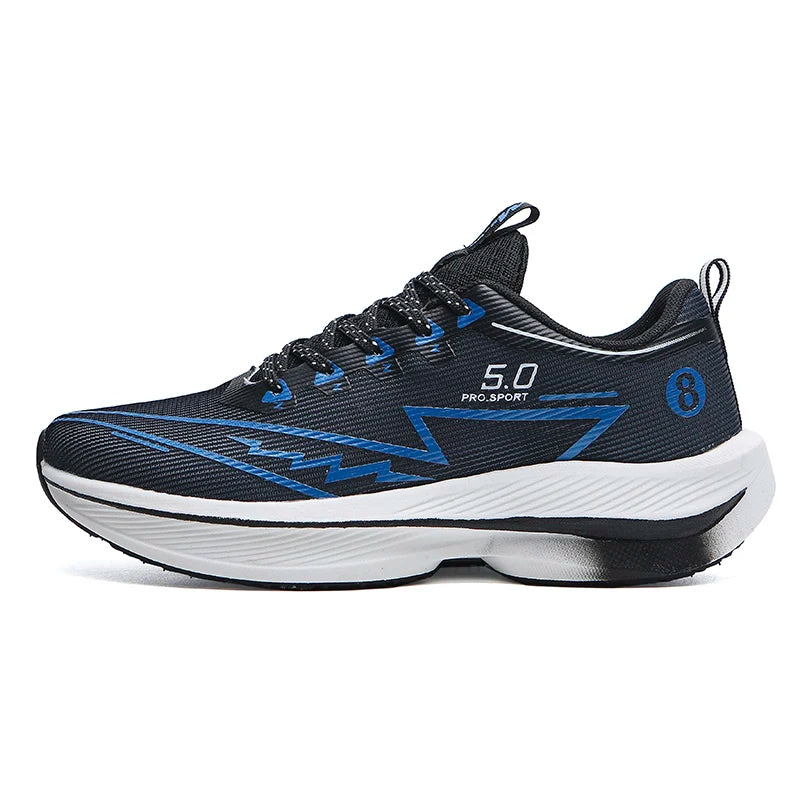 Brand Men Carbon Plate Running Shoes Soft Cushion Shock Absorbing Sports Shoes Unisex Sneakers Light Anti-Slip Training Shoes