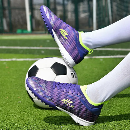 New Men High-quality Soccer Shoes Cleats Match Indoor Hot-selling Outdoor Football Boots Grass High-top Futsal Non-Slip Sneakers