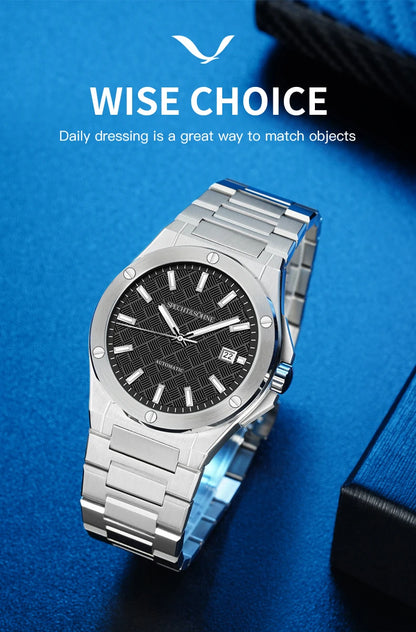 Specht&Sohne 2025 New 38MM Men's Watches Automatic Watch Japan Miyota 8215 Movt Steel Sapphire Crystal Reloj Homb Waterproof