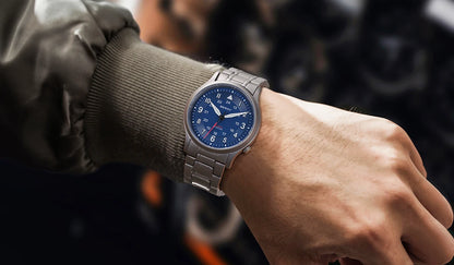 BERNY Titanium Watches for Men Classic Mens Field Watch Easy Read Outdoor Quartz Wristwatch Super Luminous Sapphire 5ATM