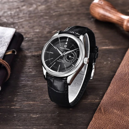PAGANI Design PD1689 Men Quartz Watch Japan VH65 Movt Sapphire Glass Leather Strap 20Bar Waterproof Men Wristwatch Reloj Hombre
