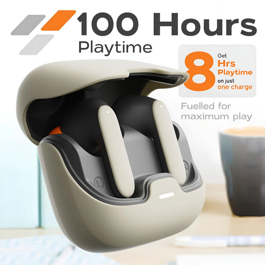 S36 TWS Bluetooth 5.4 Wireless Earbuds – Ultra Low Latency Gaming Earphones, Dual Mic ENC Noise Cancelling In-Ear Headphones with Charging Case