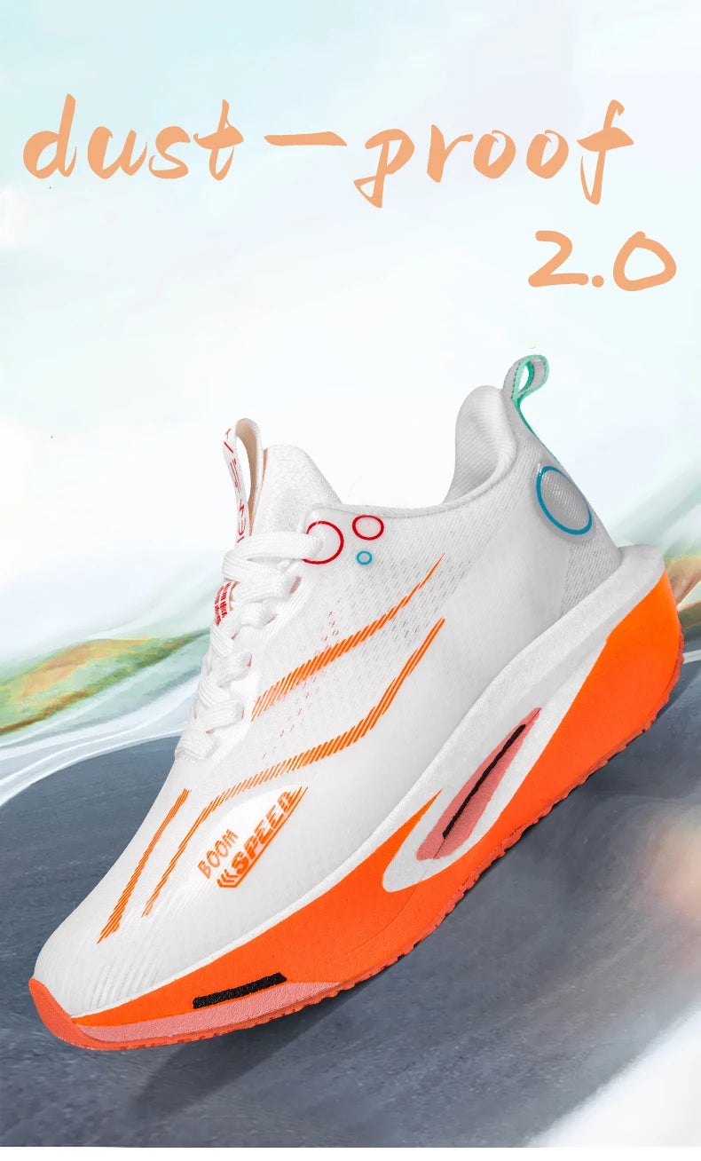Men's Running Shoes Carbon Plate Professional Running Shoes Breathable Non-slip Cushioning Women's Casual Running Sports Shoes