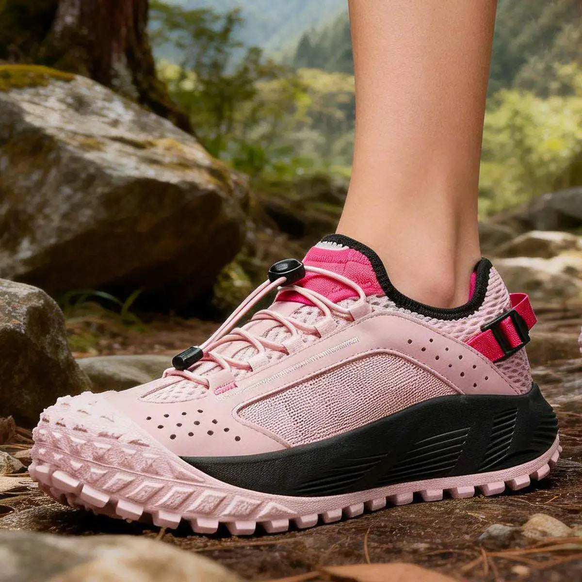 Pánské turistické boty CAMSSOO na léto, prodyšné neklouzavé běžecké boty na cestování, outdoorové sporty, s tlumením, ležérní kotníkové boty do terénu