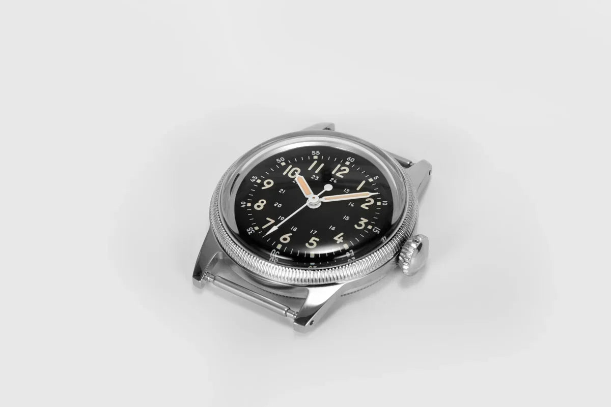RDUNAE RA05 Vintage Military Watch 2035 Movement Quartz K1 Mineral Glass Crystal Stainless Steel Luminous Waterproof Men Watches
