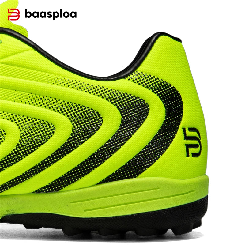 Baasploa Men Soccer Shoes Comfort Brand Lightweight Turf Training Professional Football Shoes Male Soft Sneakers Non-Slip