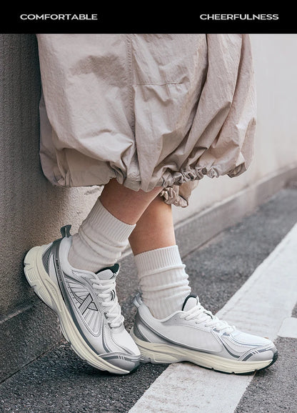 Xtep Juechen Vintage Running Shoes For Women 2025 Spring Fashion Casual Sports Shoes  Stability Daily Sneakers 875118110028