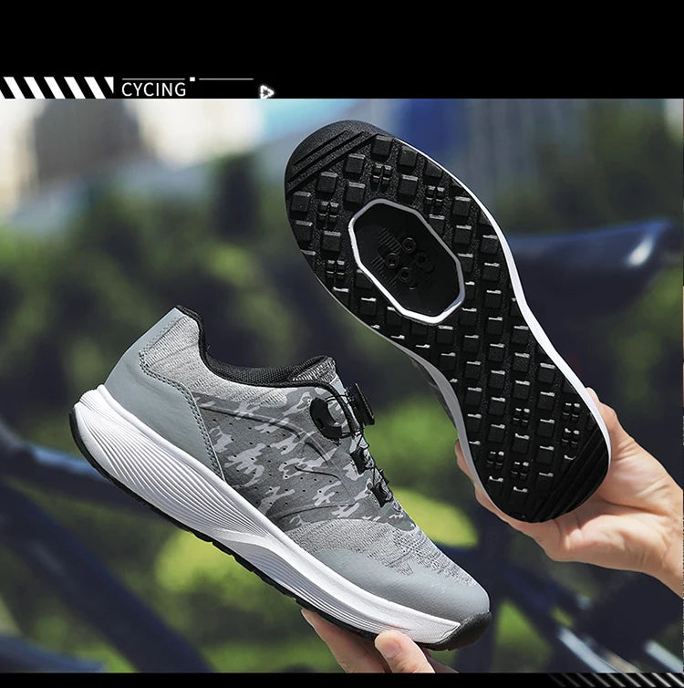 Cycling Sneaker MTB Men Sports Dirt Bike Shoes SPD Pedal Mountain Bicycle Footwear Speed Racing Man Flat Off Road Cycling Shoes