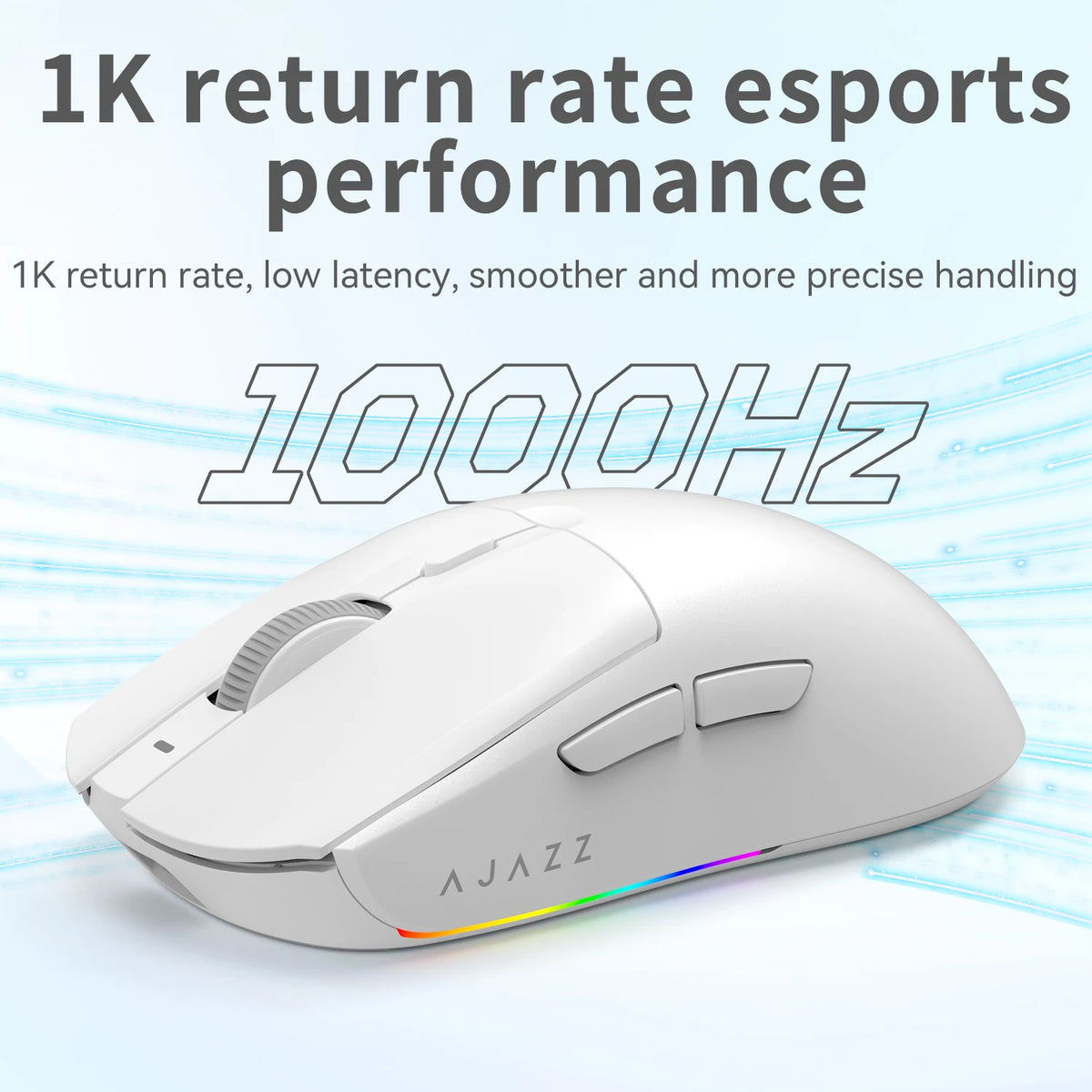 Ratón inalámbrico AJAZZ AJ139Pro/AJ139V2MC con chipset PMW3395/PAW3311, 12000-26000Dpi, ratón gaming profesional