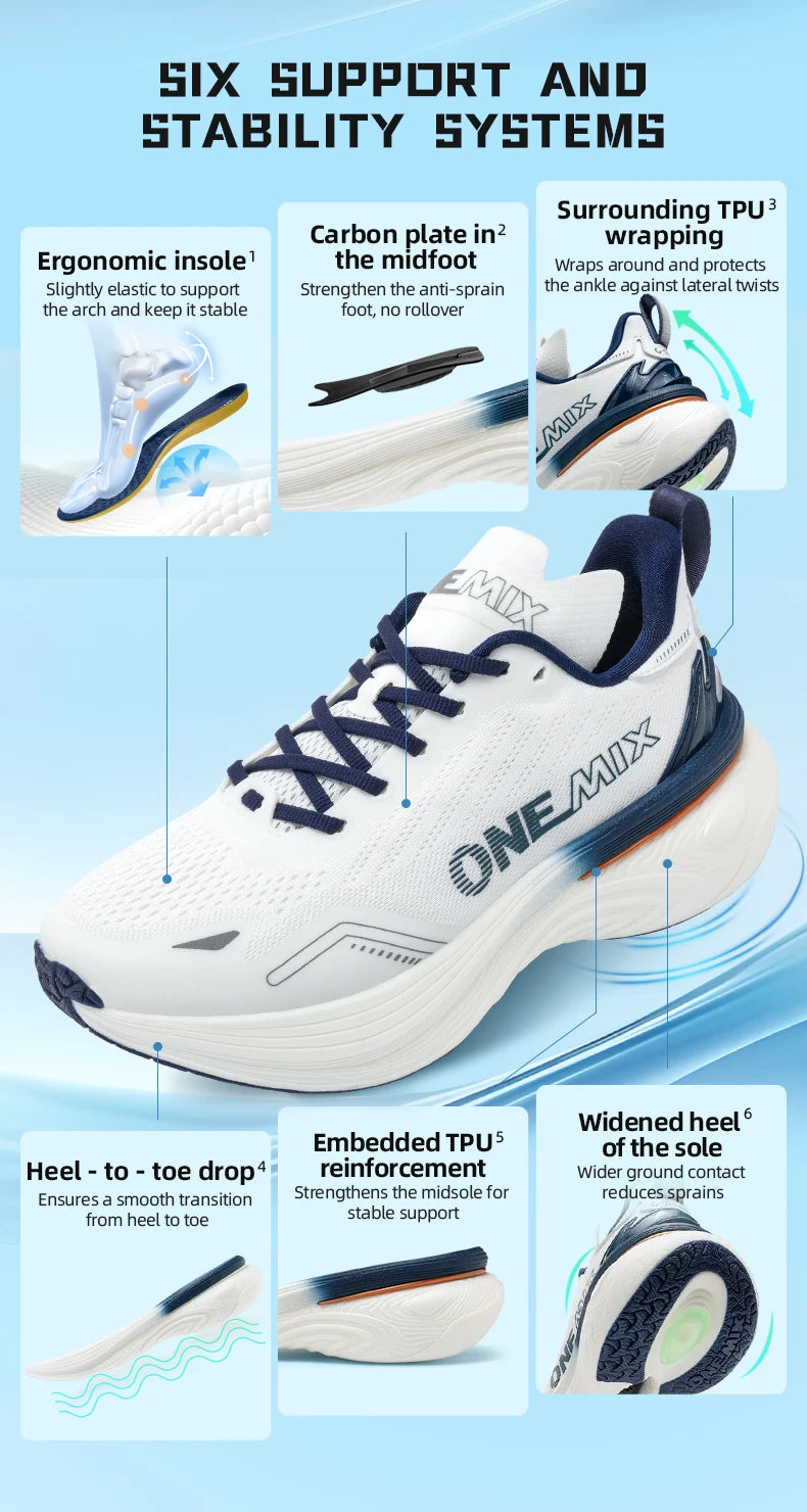 ONEMIX 2026 New cushion Running Shoes Women and Men light Fashion outdoor Sneakers Road Sports Shoes training jogging fitness