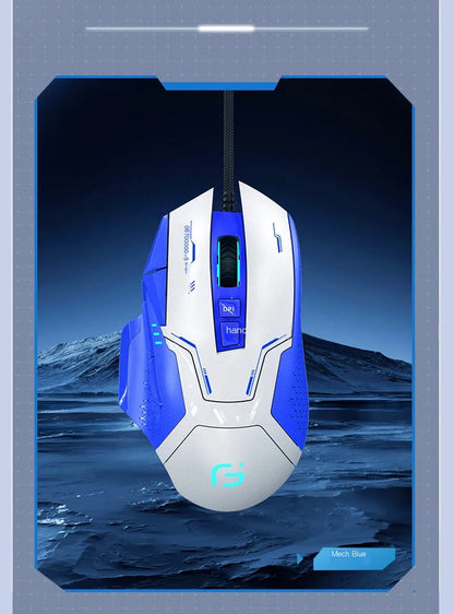 Wired Gaming Mouse 12000 DPI with Macro Programming, RGB Backlight & 10 Buttons