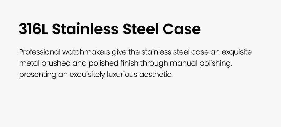 Automatikus mechanikus óra férfi acélból Case Shape: Kerek Case